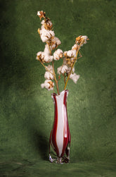 Mid-Century Candy Cane Murano Vase